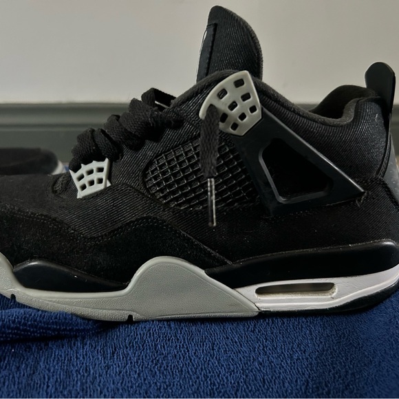 Air Jordan 4 Retro SE “Black Canvas” Size 9 - Picture 7 of 7